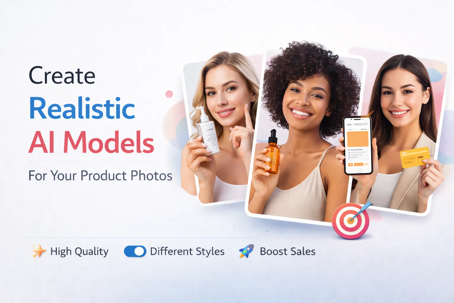I will create realistic ai models for your product photos