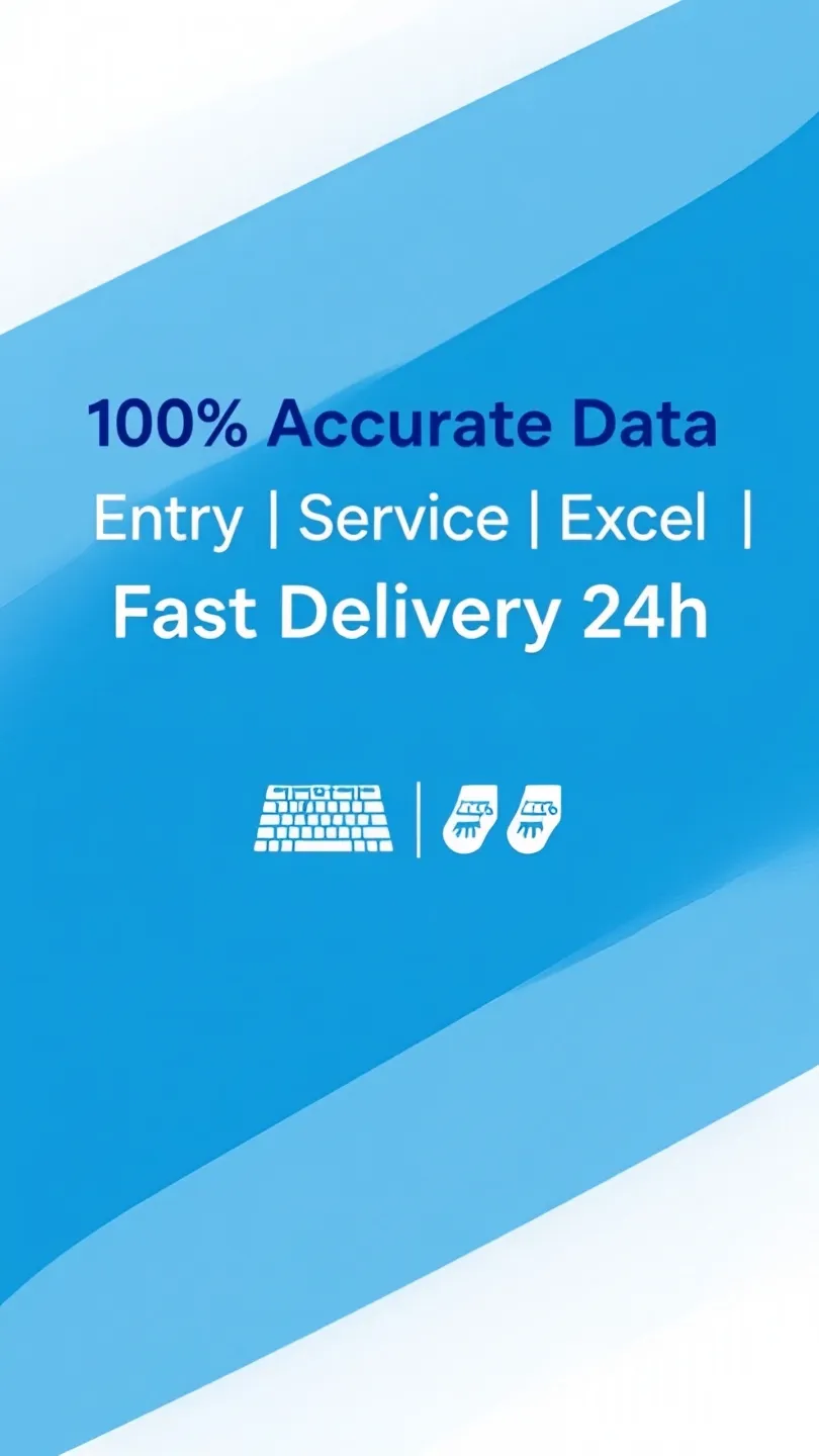 I will do fast and accurate data entry in Excel