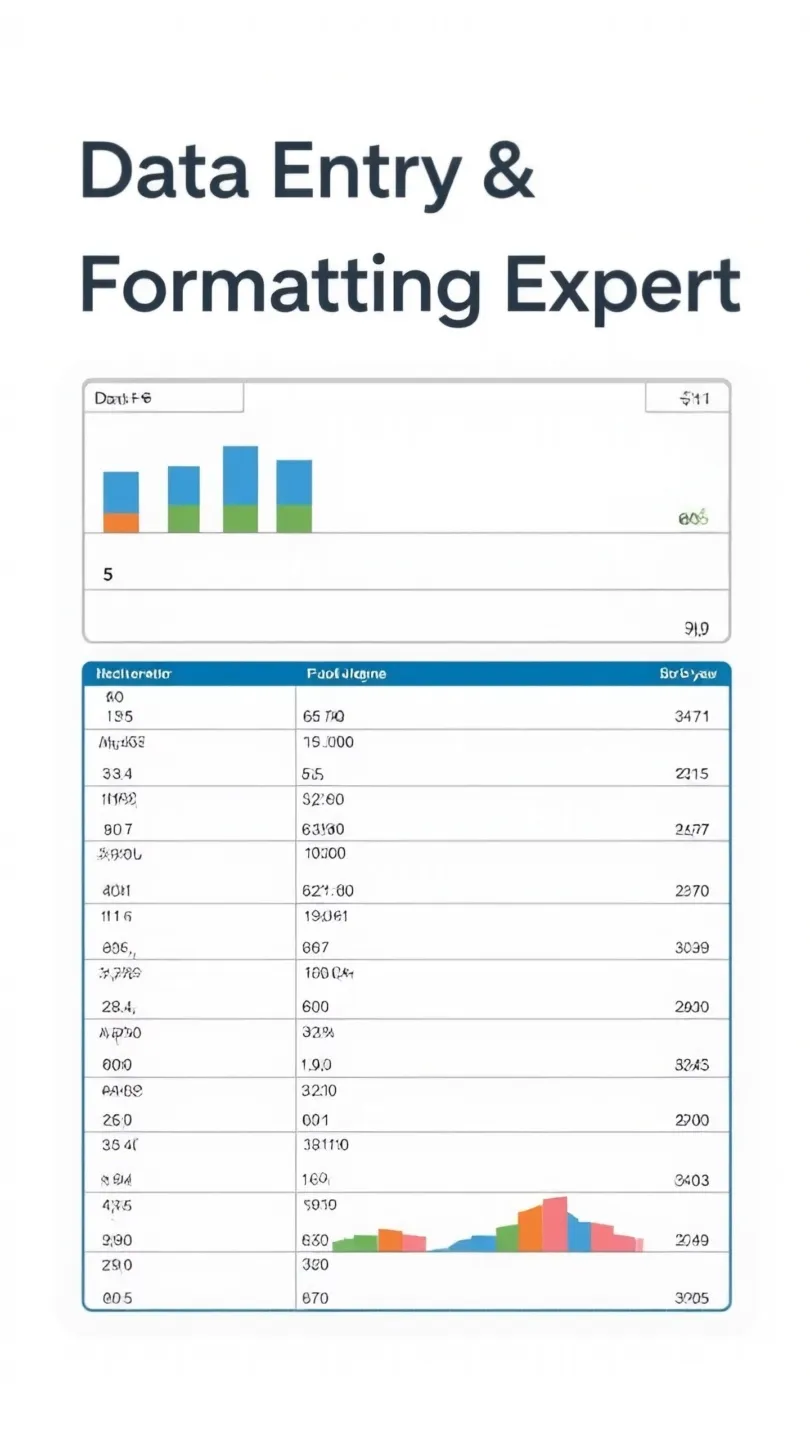 I will do fast and accurate data entry in Excel