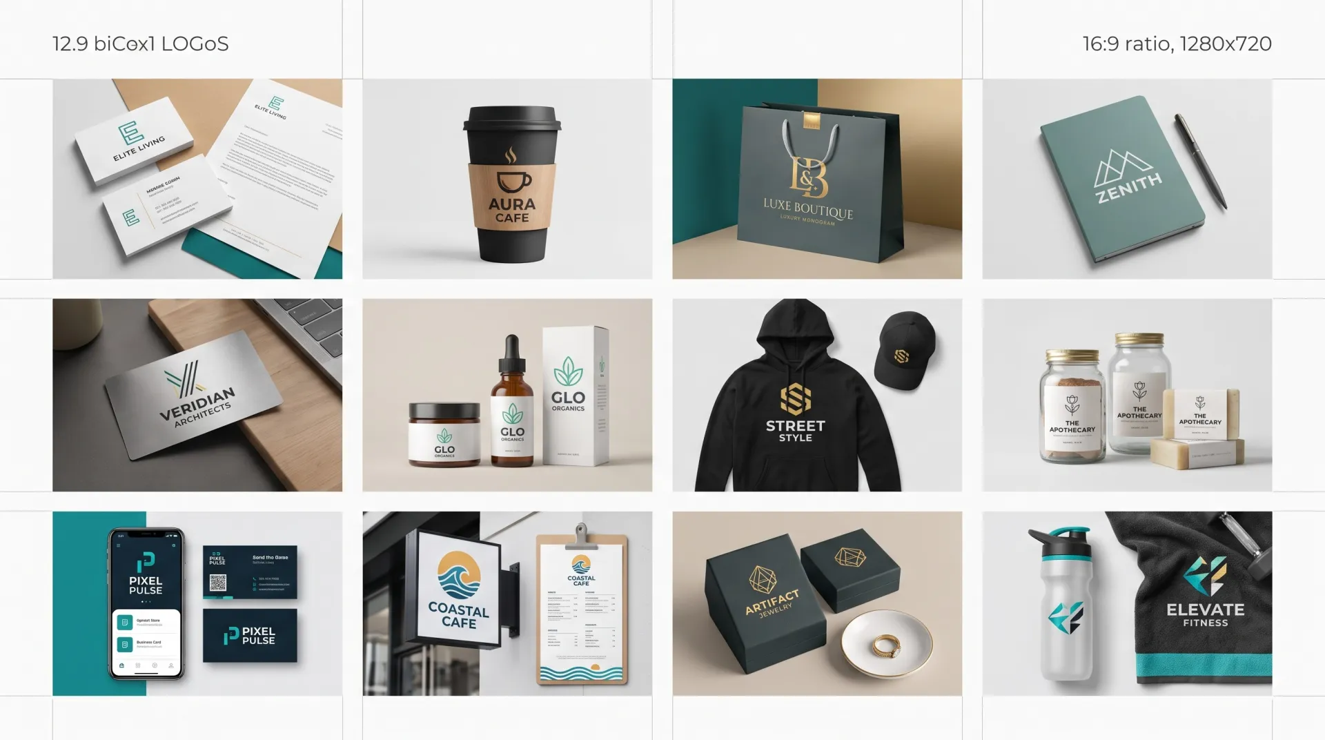 I will design a modern minimalist logo and brand identity for your business