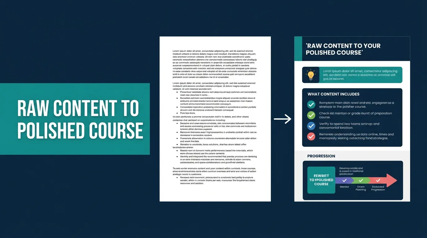I will create engaging elearning course content for you