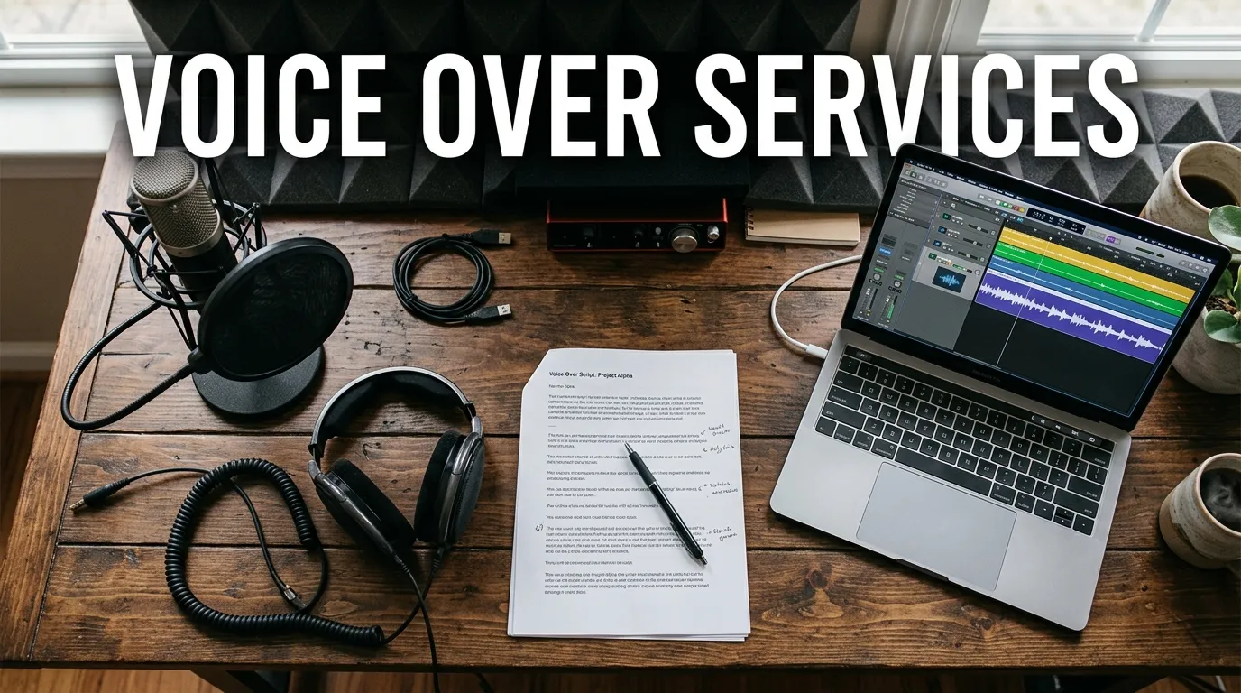 I will record professional voice over for commercials and narration
